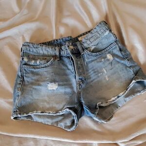 High waisted Jean shorts